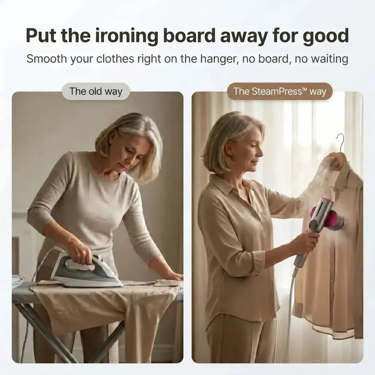 No ironing board needed