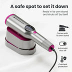 Stand, auto shut-off and overheat protection