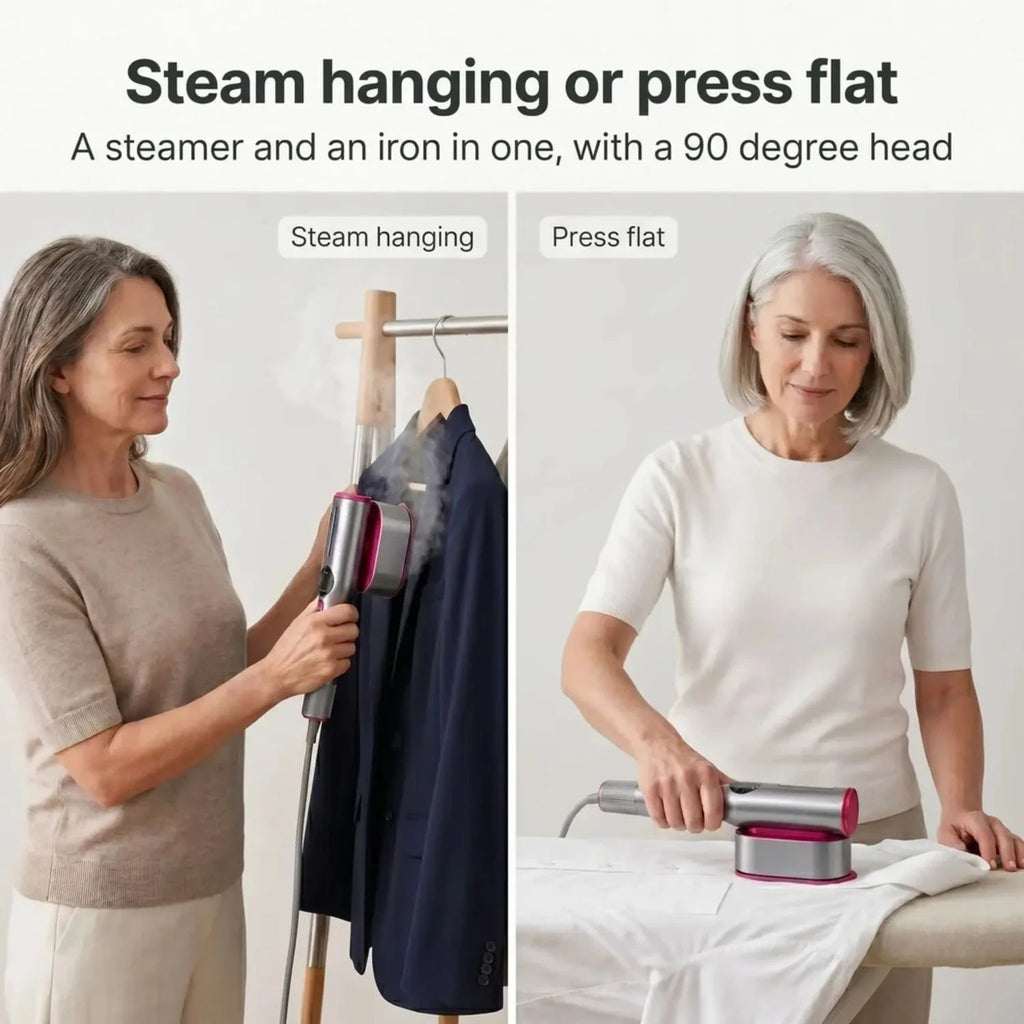 Steam hanging or press flat