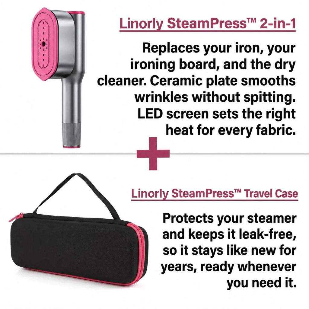 SteamPress and travel case bundle